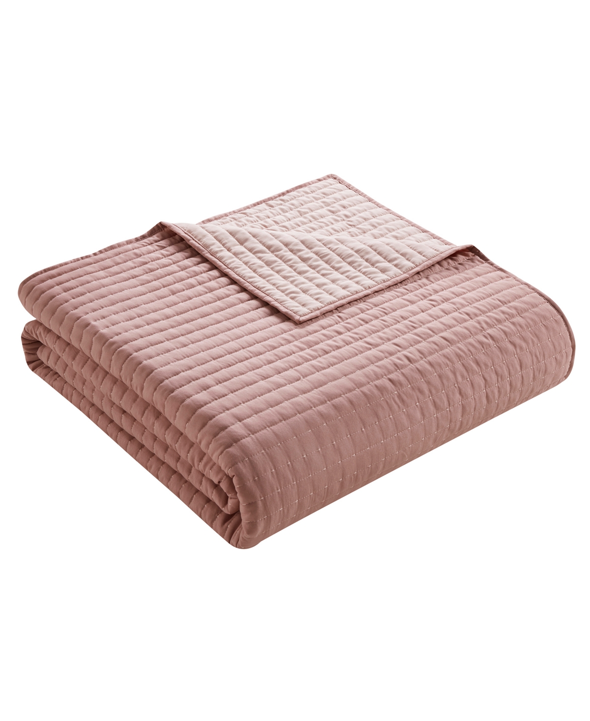 Vcny Home Embroidered Pick Stitch Microfiber 3-pc. Quilt Set, King In Pink