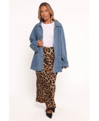 Women's Novan Oversized Shacket - Denim 10