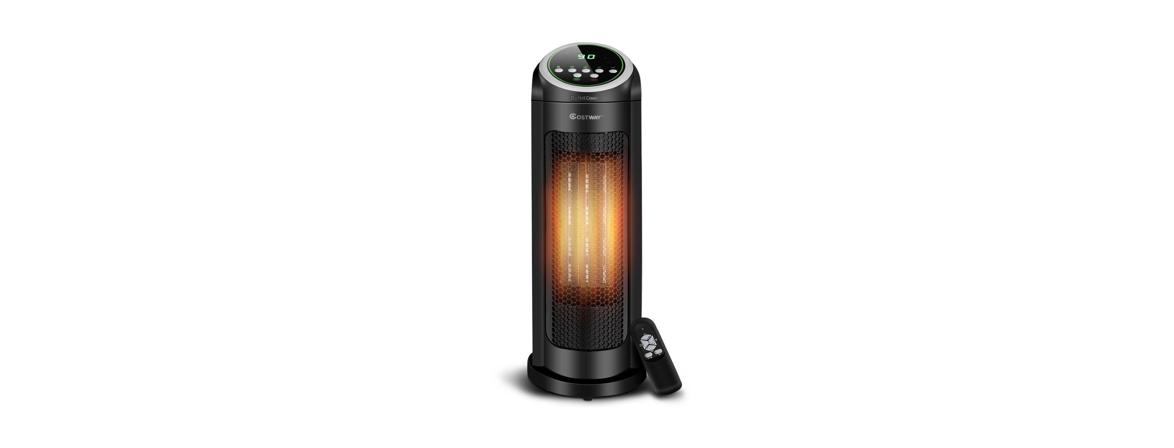 Sugift 1500 W Led Portable Oscillating Ptc Ceramic Space Heater.