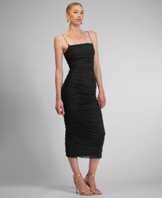 Women's Sivon Mesh Square Neck Midi Dress