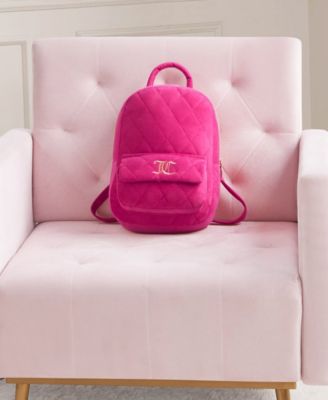 Quilted Backpack Shaped Decorative Pillow, 12" x 8.5"