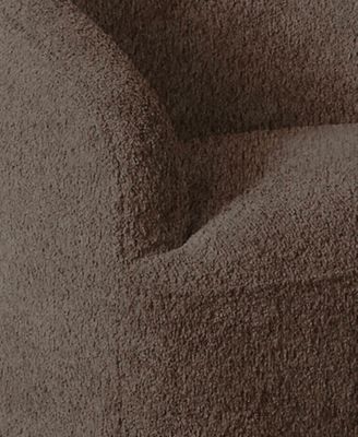 30" Boucle Upholstery 360 Degree Swivel Chair