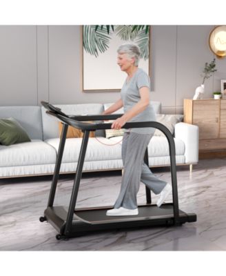 2.5 HP Walking Treadmill with Long Handrails for Seniors
