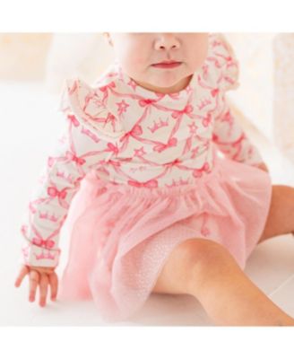 Baby Girls Princess Coquette Long Sleeve Tutu Bodysuit