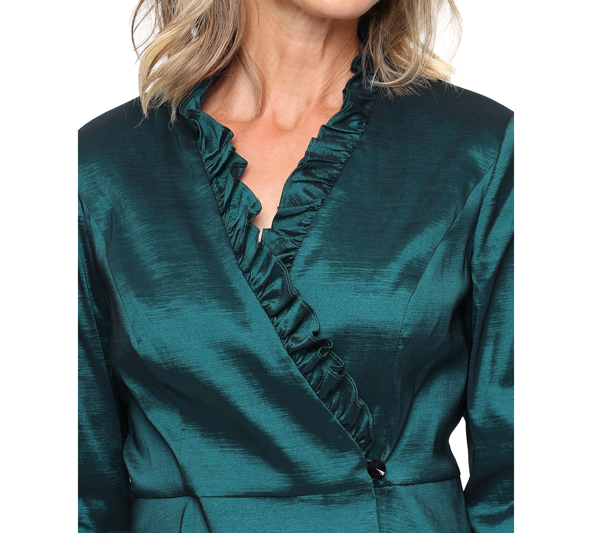 Alex Evenings Women's Taffeta Blouse