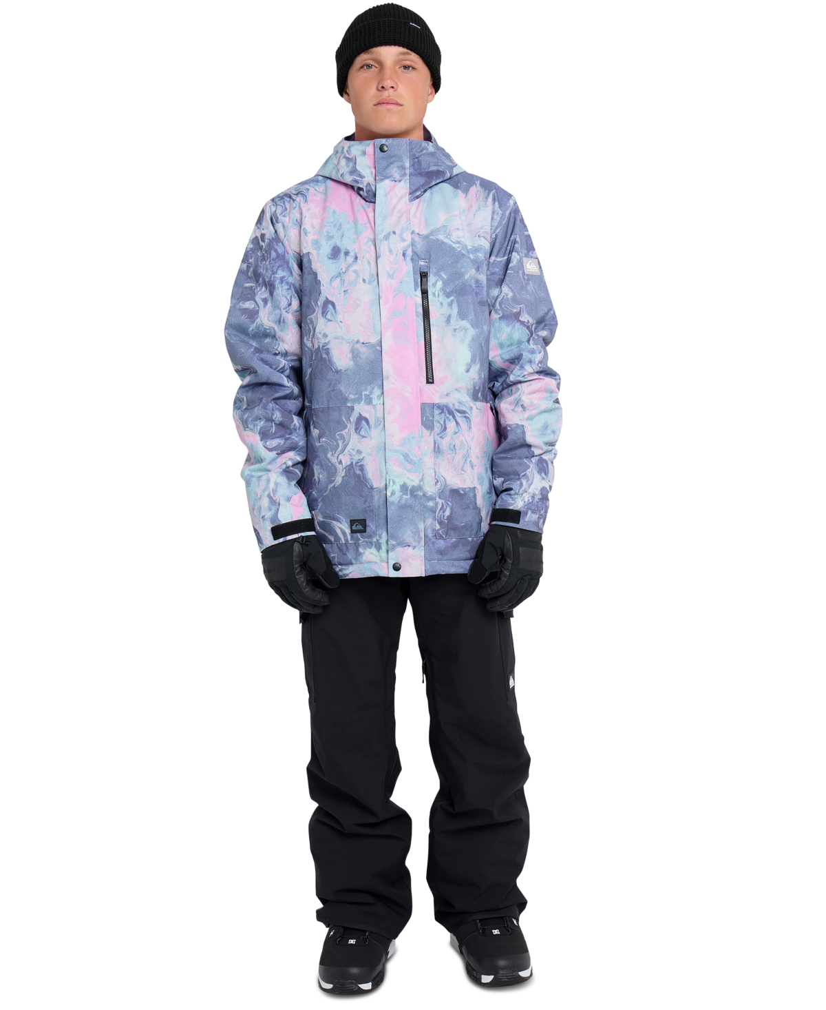 Quiksilver Men's Mission Printed Long-sleeve Jacket In Blue