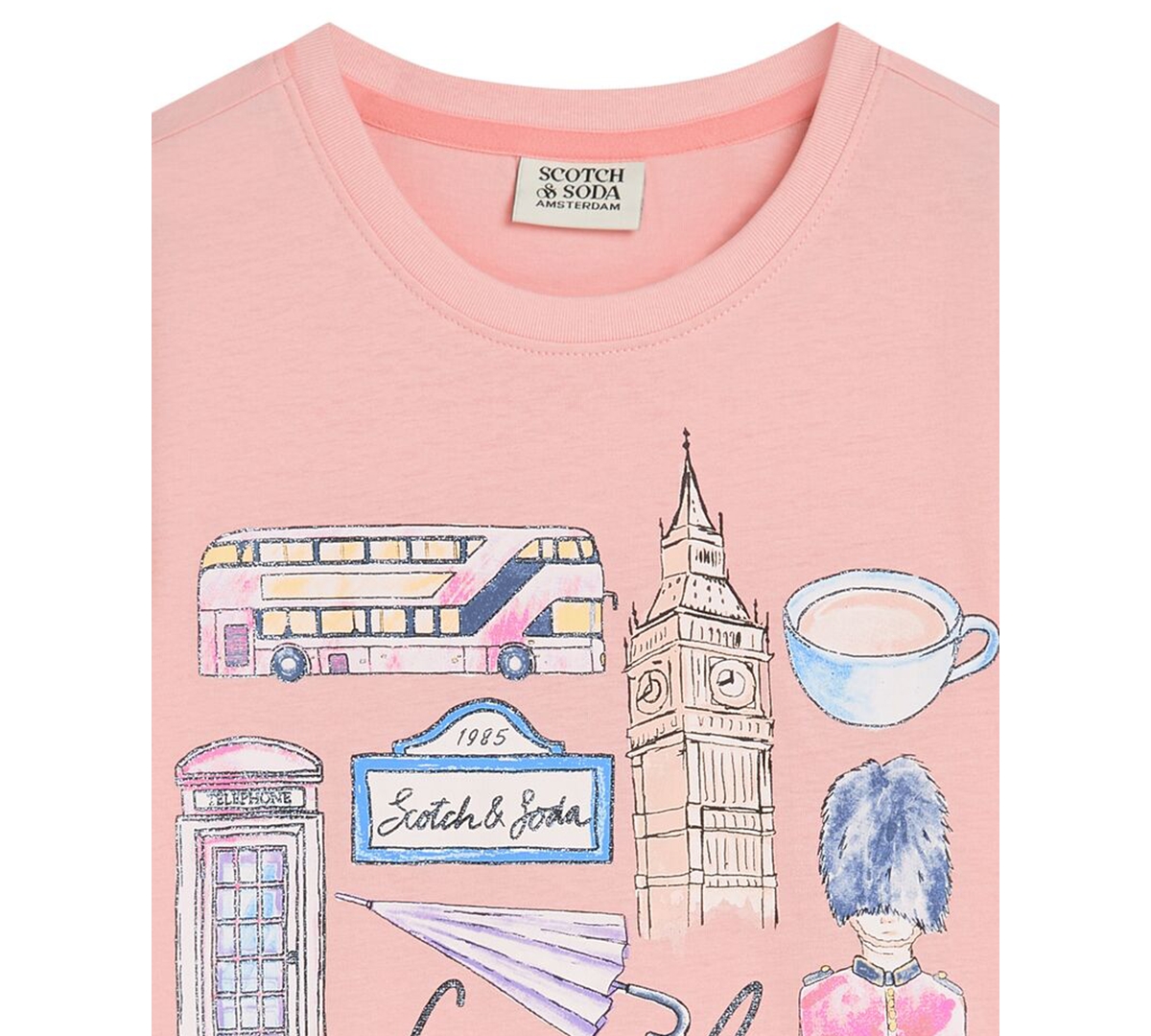 Scotch & Soda Girls 4-6X London Graphic T-Shirt