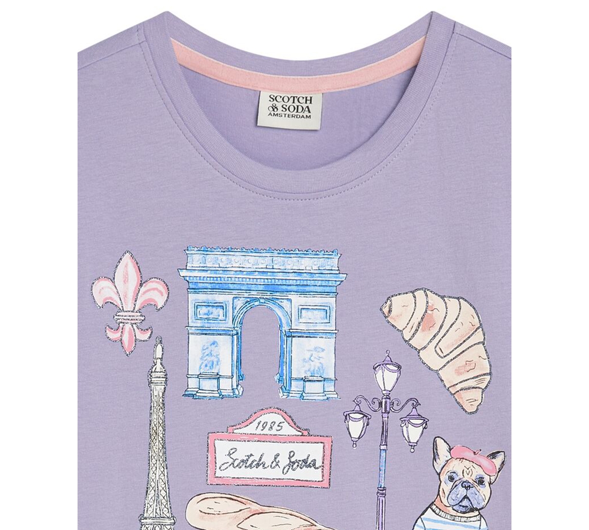 Scotch & Soda Girls 4-6X Paris Graphic Short-Sleeve T-Shirt