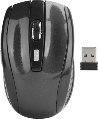 Wireless Mouse with USB Mini Receiver, 2.4G Ergonomic Optical Mouse, 250Hz 1600DPI Computer Mouse for Laptop PC Computer Notebook