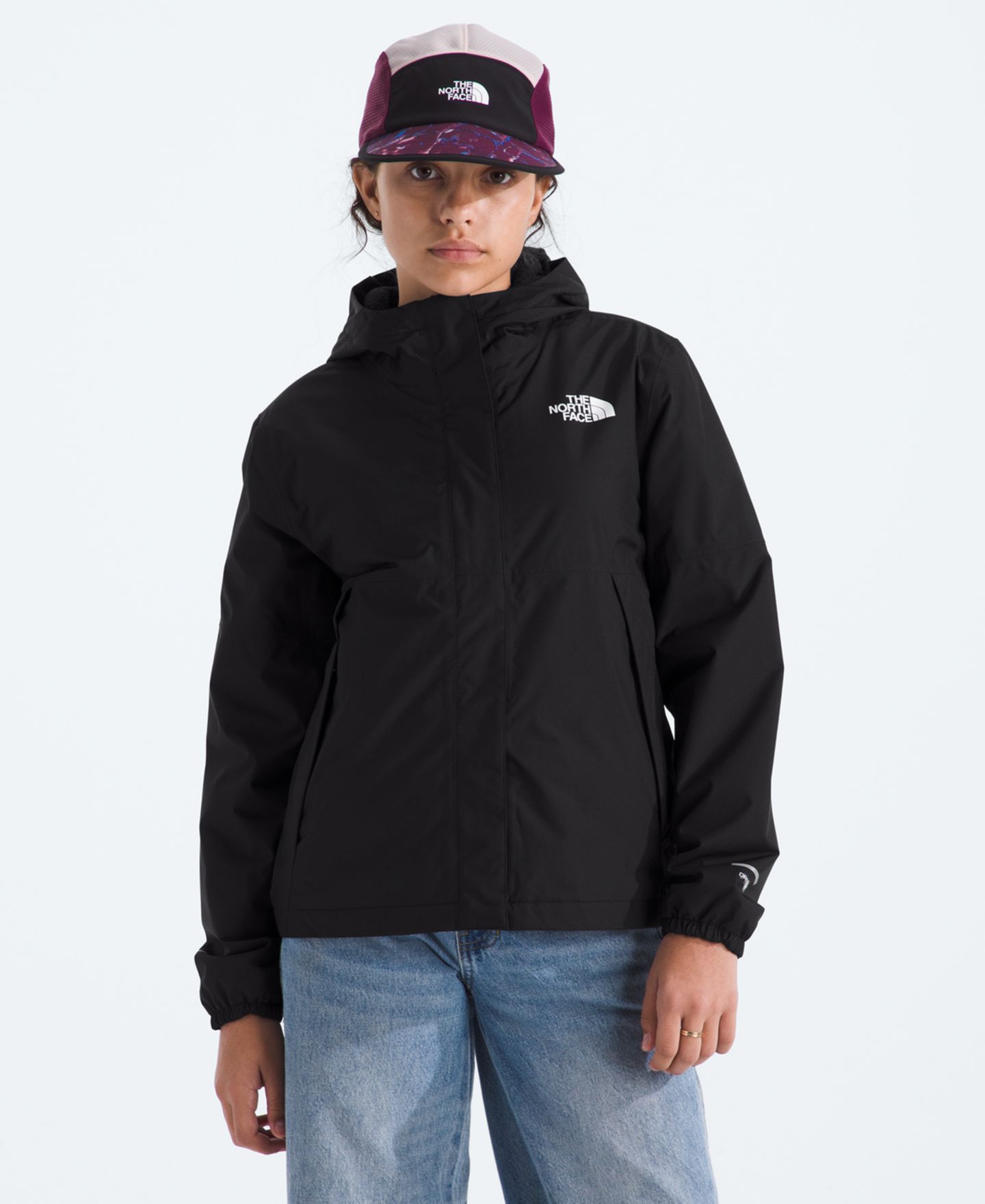 Куртка The North Face Warm Antora Rain Jacket для девочек, цвет: Чёрный — фото 7