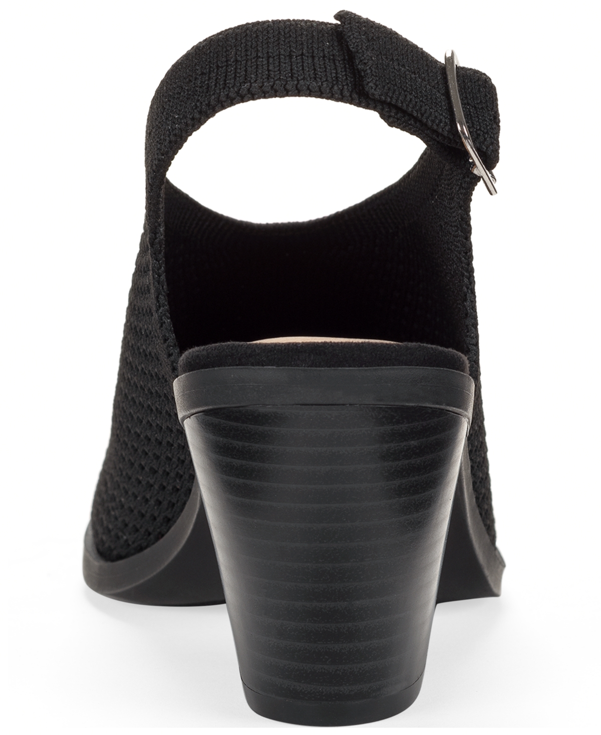 Style & Co . Women's Fayee Knit Sandals, Macy's Exclusive In Black