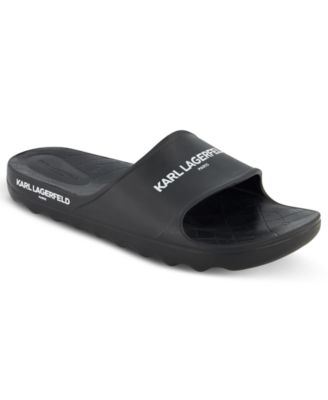 Men's Karl Logo Print Slides