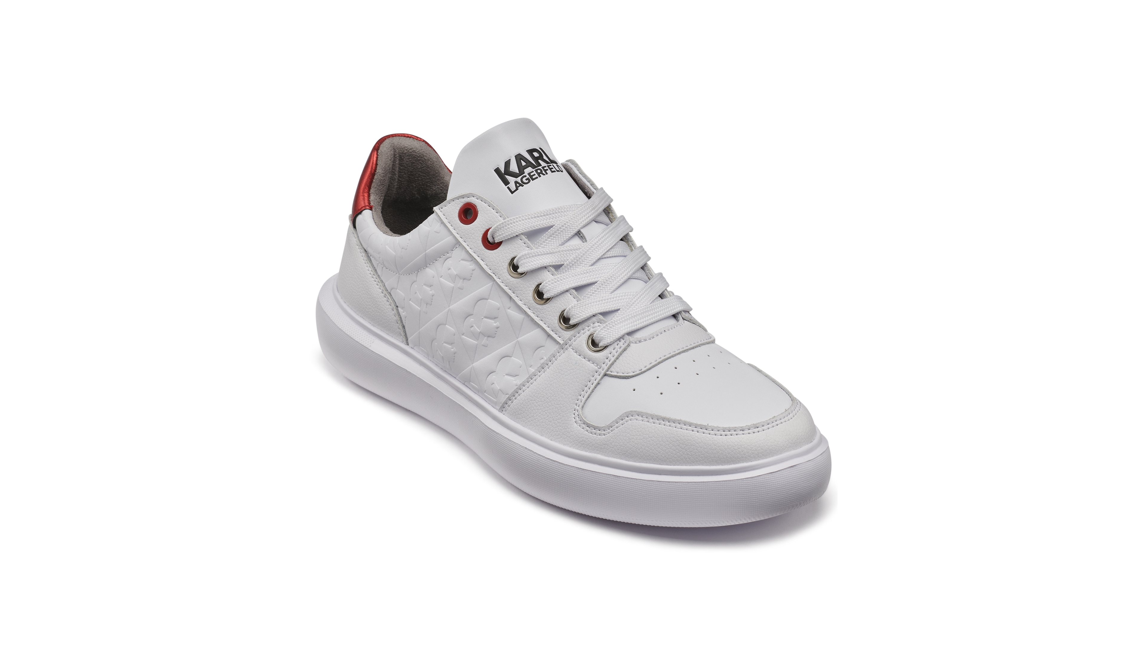 Karl Lagerfeld Paris Men's 3D Logo Stamp Sneakers