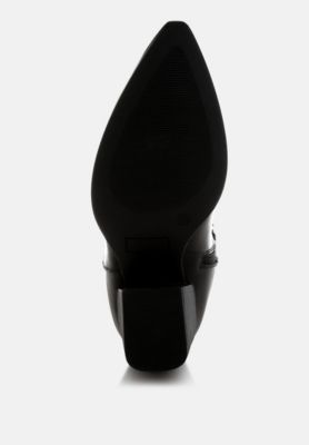 Womens Big Mood Raffia & Faux Leather Cowboy Boots