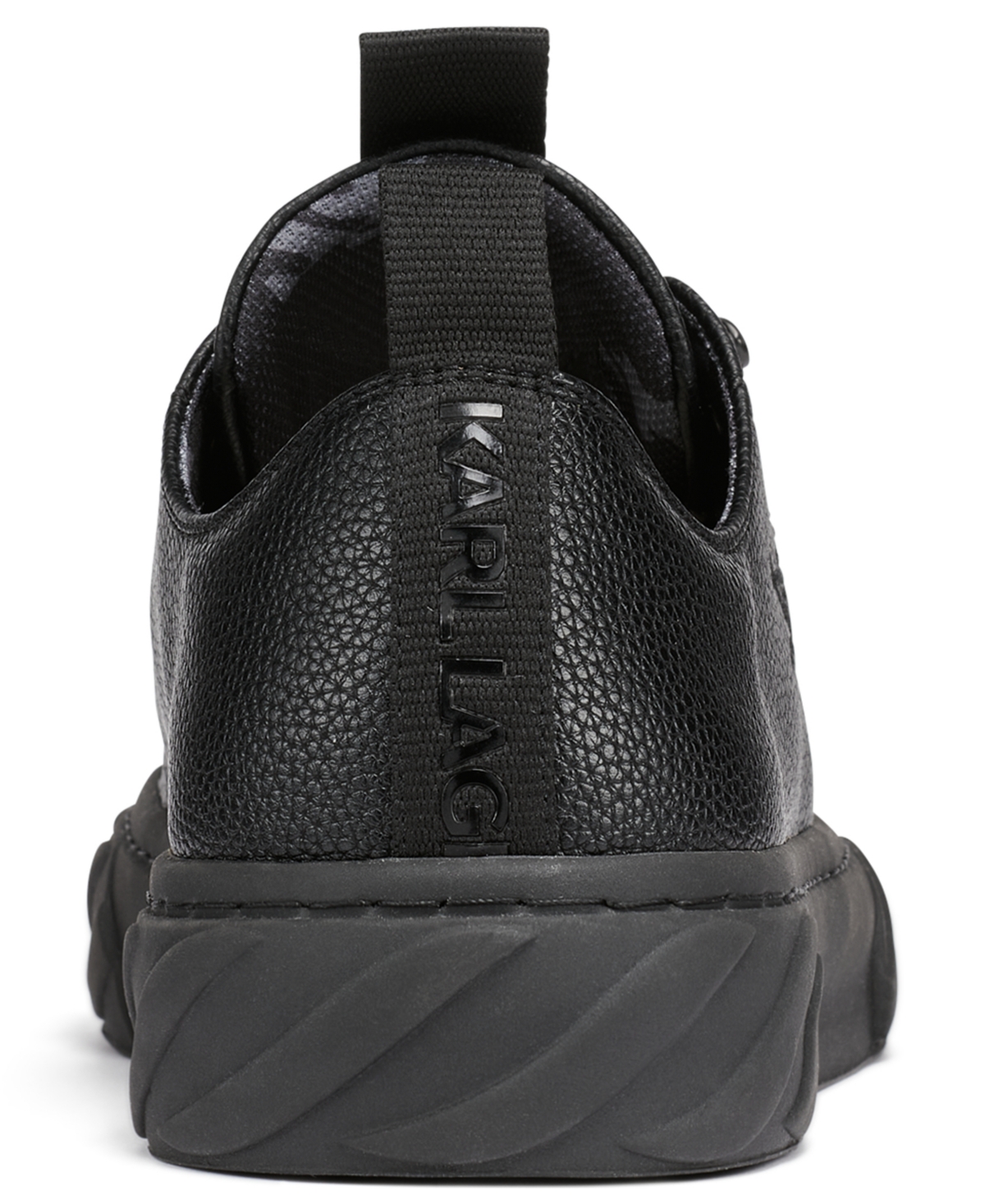 Karl Lagerfeld Paris Men's Round Toe Low-Profile Sneakers