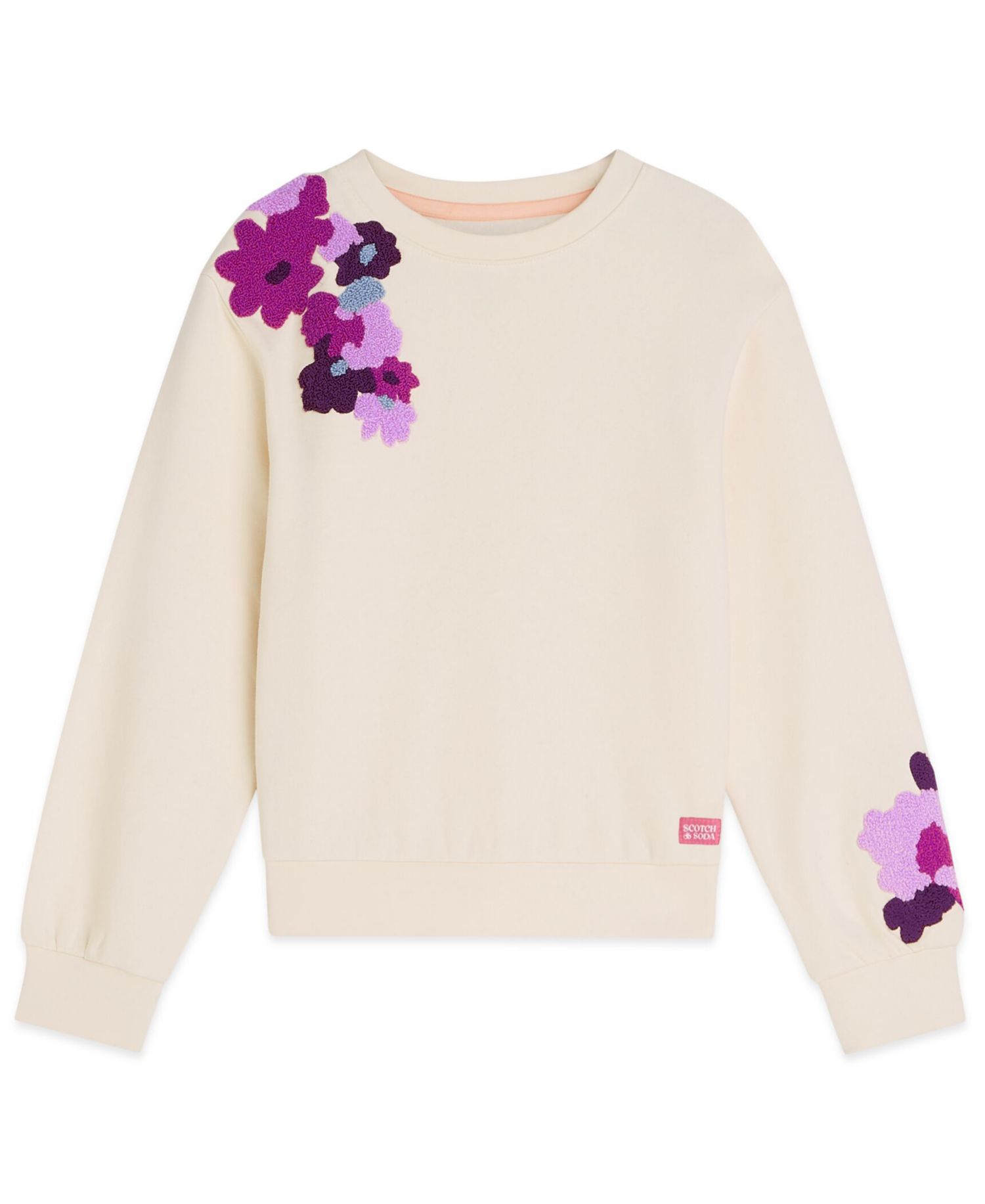 Girls' 7-16 Fashion Long-Sleeve Pull-On Sweatshirt