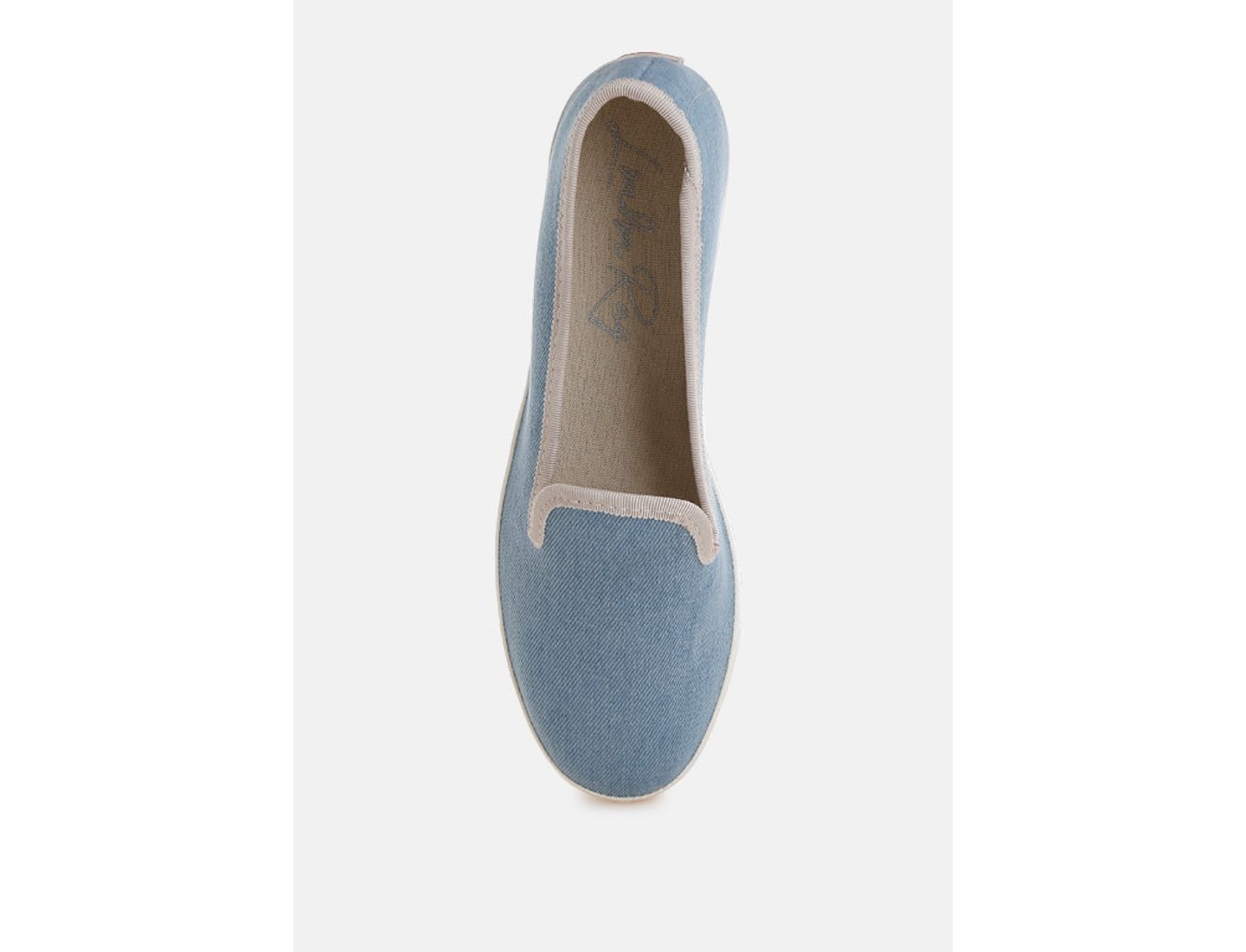 Женские туфли London Rag Palin Denim Slip On, цвет: Пастельный синий — фото 5