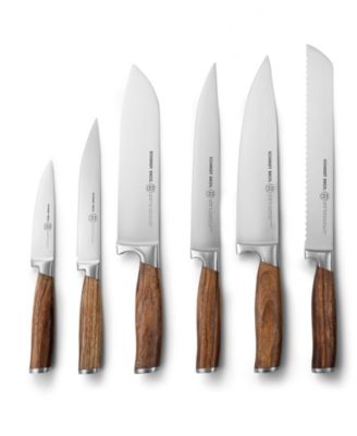 Zebra Wood 7-Pc. Knife Block Set