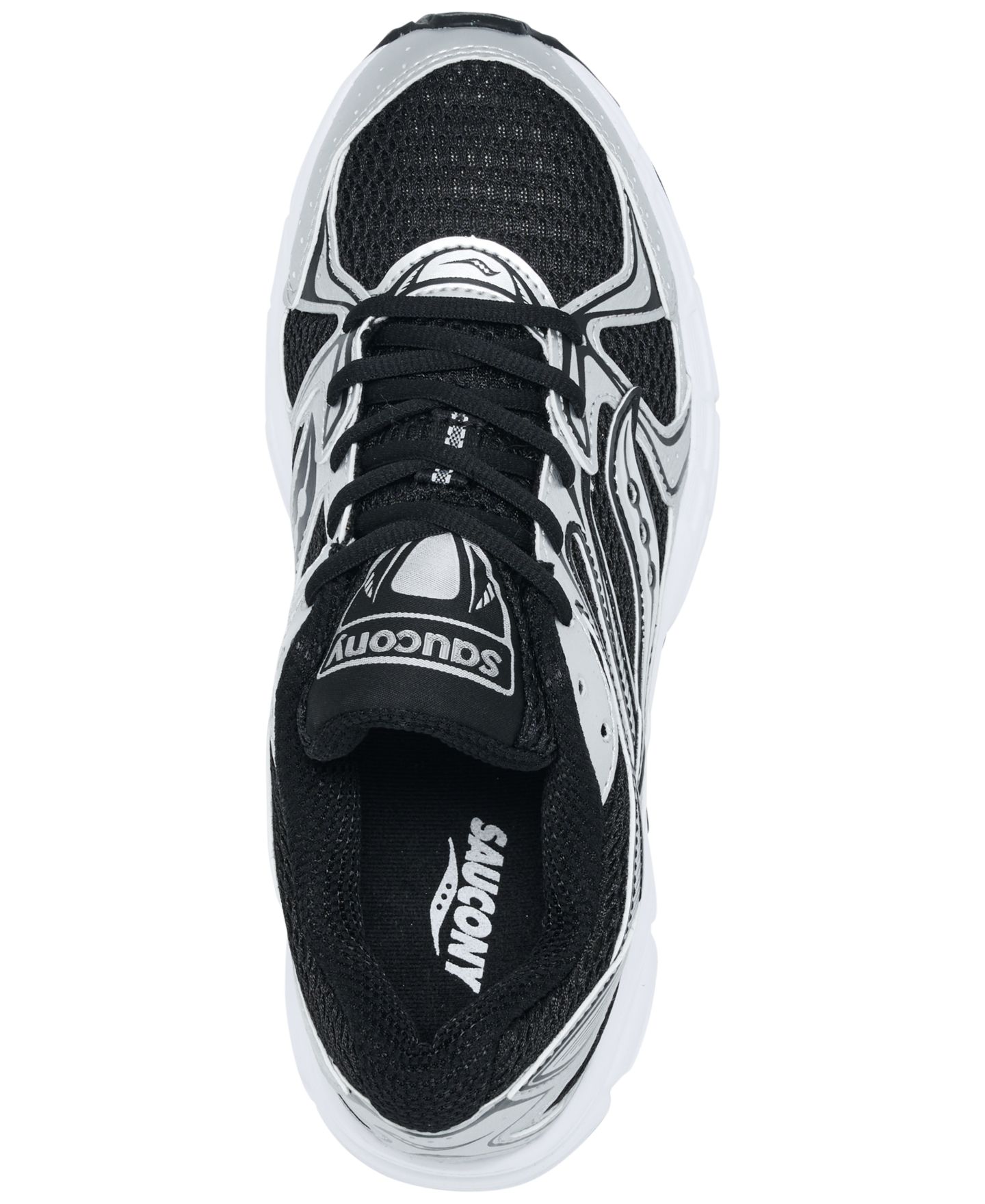 Женские кроссовки Saucony Ride Millennium Casual, цвет: Чёрный / Серебристый — фото 4