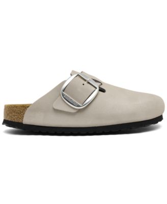 Women's Boston Big Buckle Nubuck Leather Clogs from Finish Line