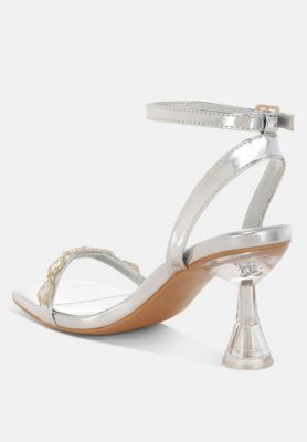 Womens Ebina Charm Detail Spool Heels