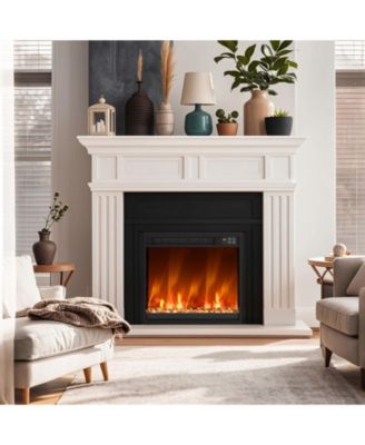 18 Inch 1500W Electric Fireplace Insert with Remote Control