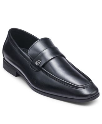 LEATHER BANDED SLIP ON LOAFER WITH SIDE KARL