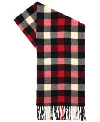 Men's Woolen Plaid Scarf