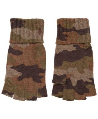 Men's Camo Fingerless Gloves