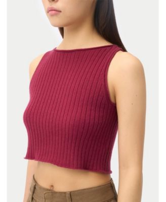 Women's Cashmere Crop Top