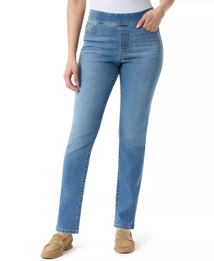 Women's Amanda High-Rise Straight Pull-On Jeans - thumbnail 10