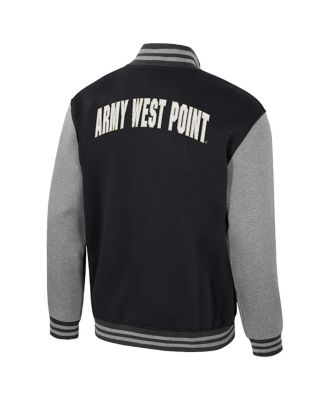 Men's Black Army Black Knights Ambi-Turner Full-Zip Varsity Jacket