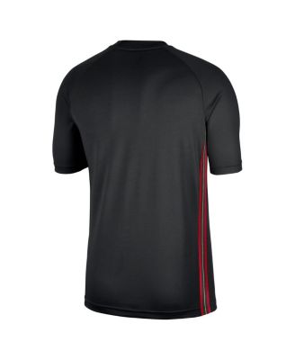 Men's Black Philadelphia 76ers Classic Edition Hardwood Classics Authentic Game Shooting T-Shirt