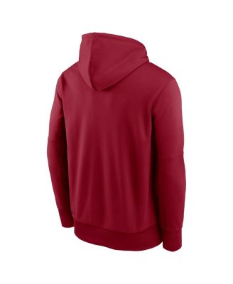 Men's Crimson Alabama Crimson Tide Team Stacked Performance Pullover Hoodie