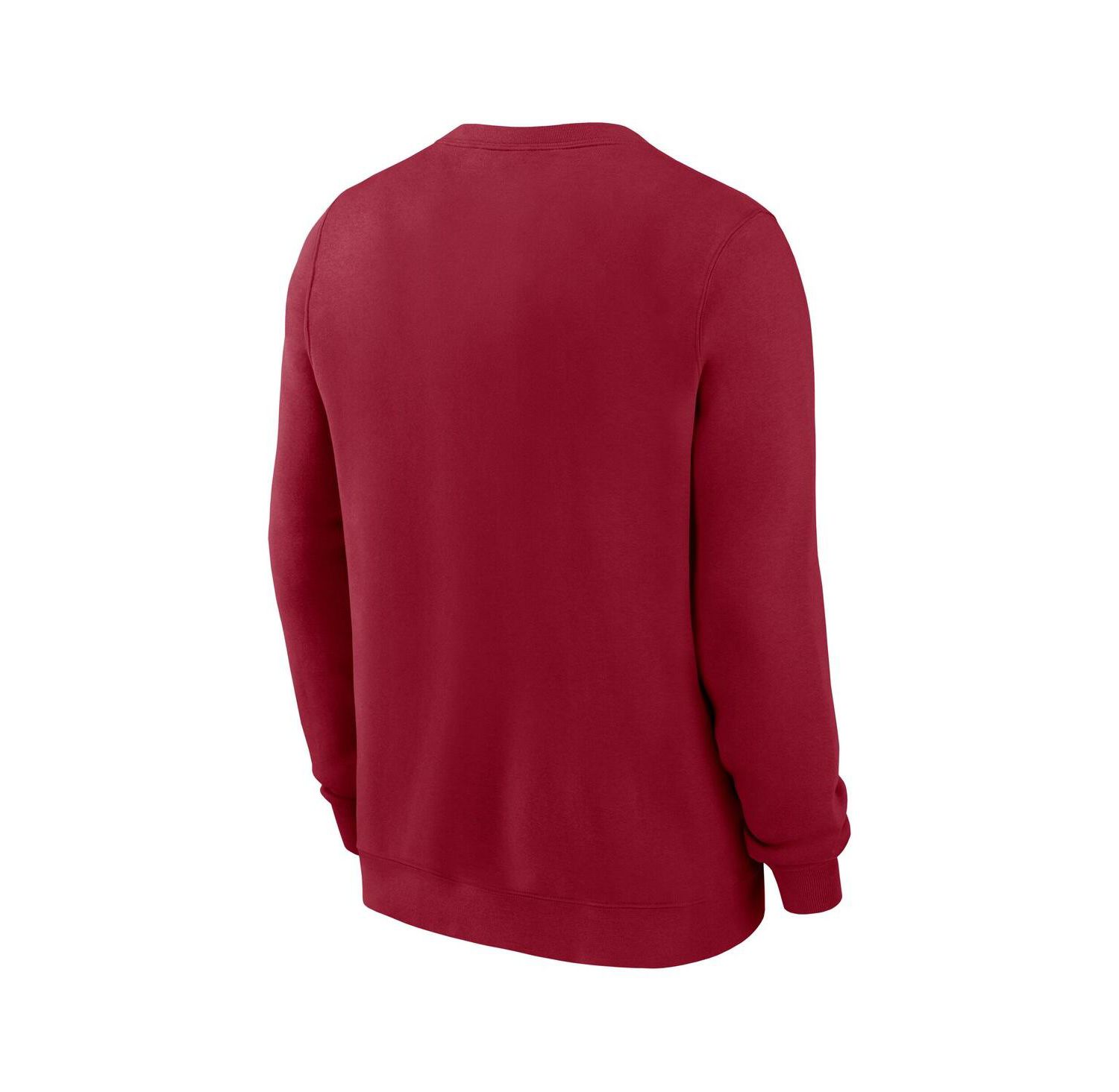 Men's Crimson Alabama Crimson Tide Arch Pullover Sweatshirt