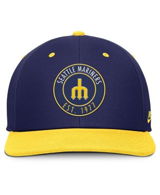 Men's Navy/Gold Seattle Mariners Cooperstown Collection Pro Dri-FIT Snapback Hat