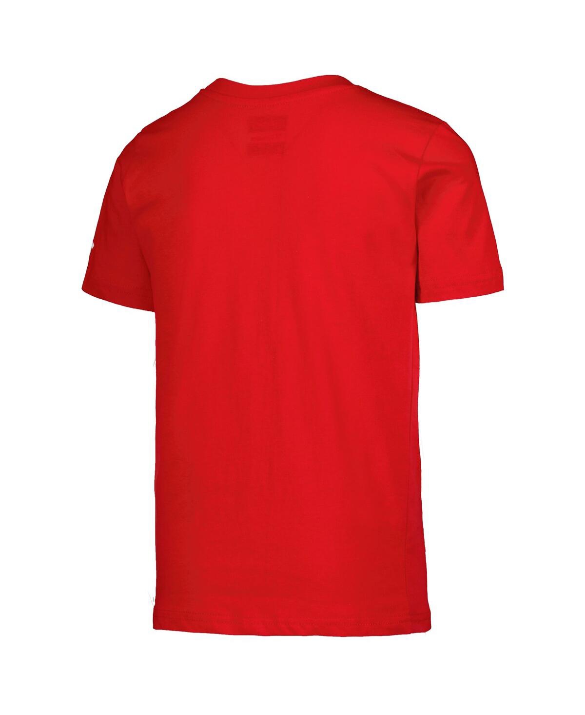 Fanatics Big Boys And Girls  Red Chicago Blackhawks Authentic Pro Wordmark T-shirt In Red