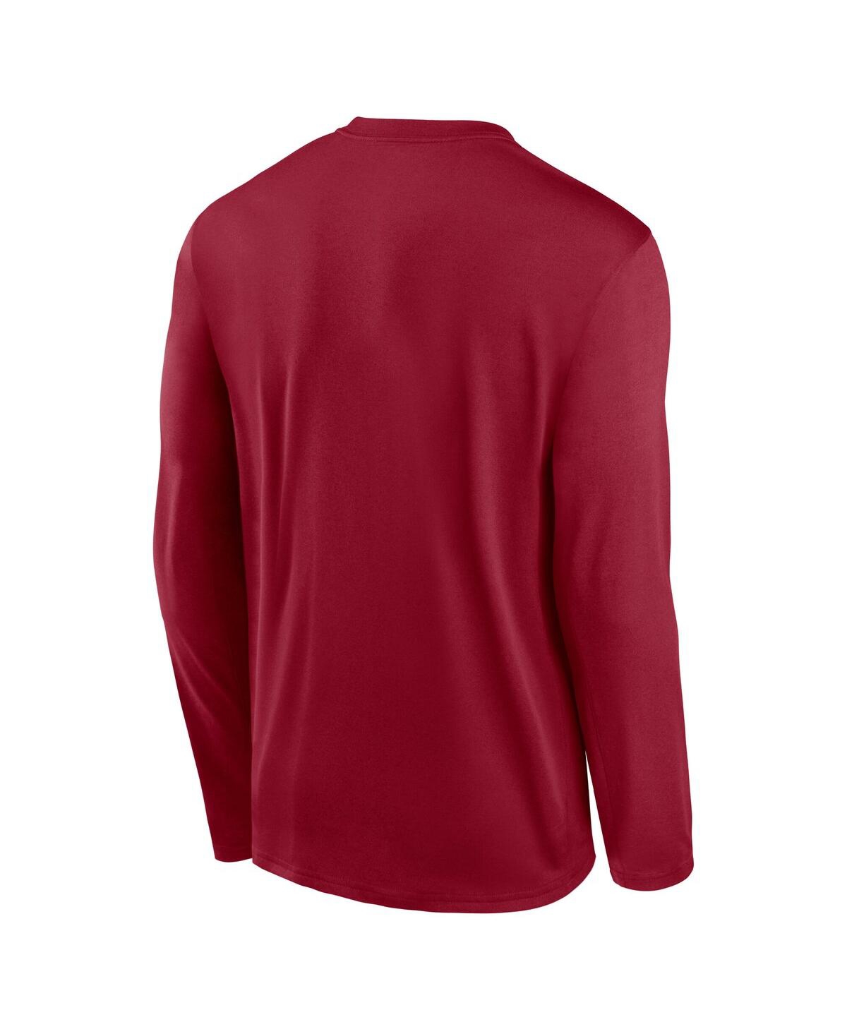Nike Men's Crimson Alabama Tide 2025 Courtside Basketball Shootaround Legend Dri-fit Long Sleeve T-Shirt