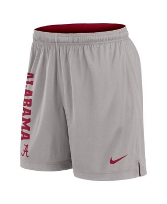 Men's Crimson/Gray Alabama Crimson Tide Courtside Standard Issue Dri-FIT Reversible Shorts