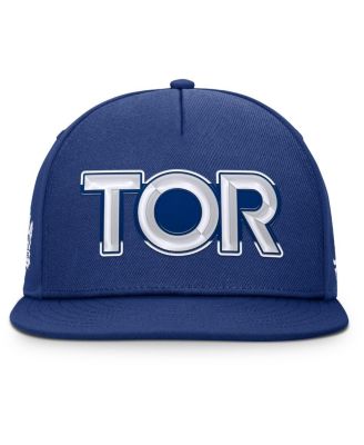 Men's Blue Toronto Maple Leaf's Authentic Pro Rink Team Code Snapback Hat