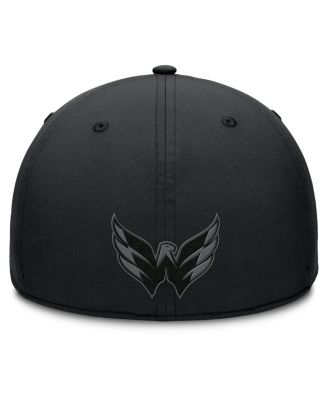 Men's Black Washington Capitals Authentic Pro Road Team Code Flex Hat
