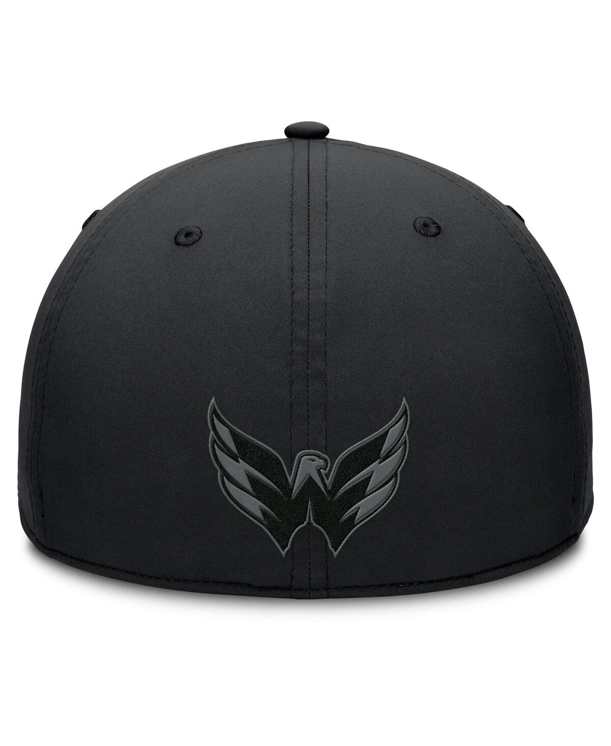 Fanatics Men's Black Washington Capitals Authentic Pro Road Team Code Flex Hat