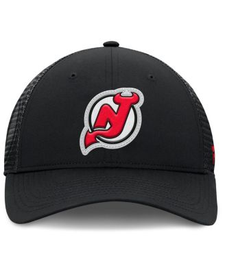 Men's Black New Jersey Devils Authentic Pro Home Ice Trucker Adjustable Hat