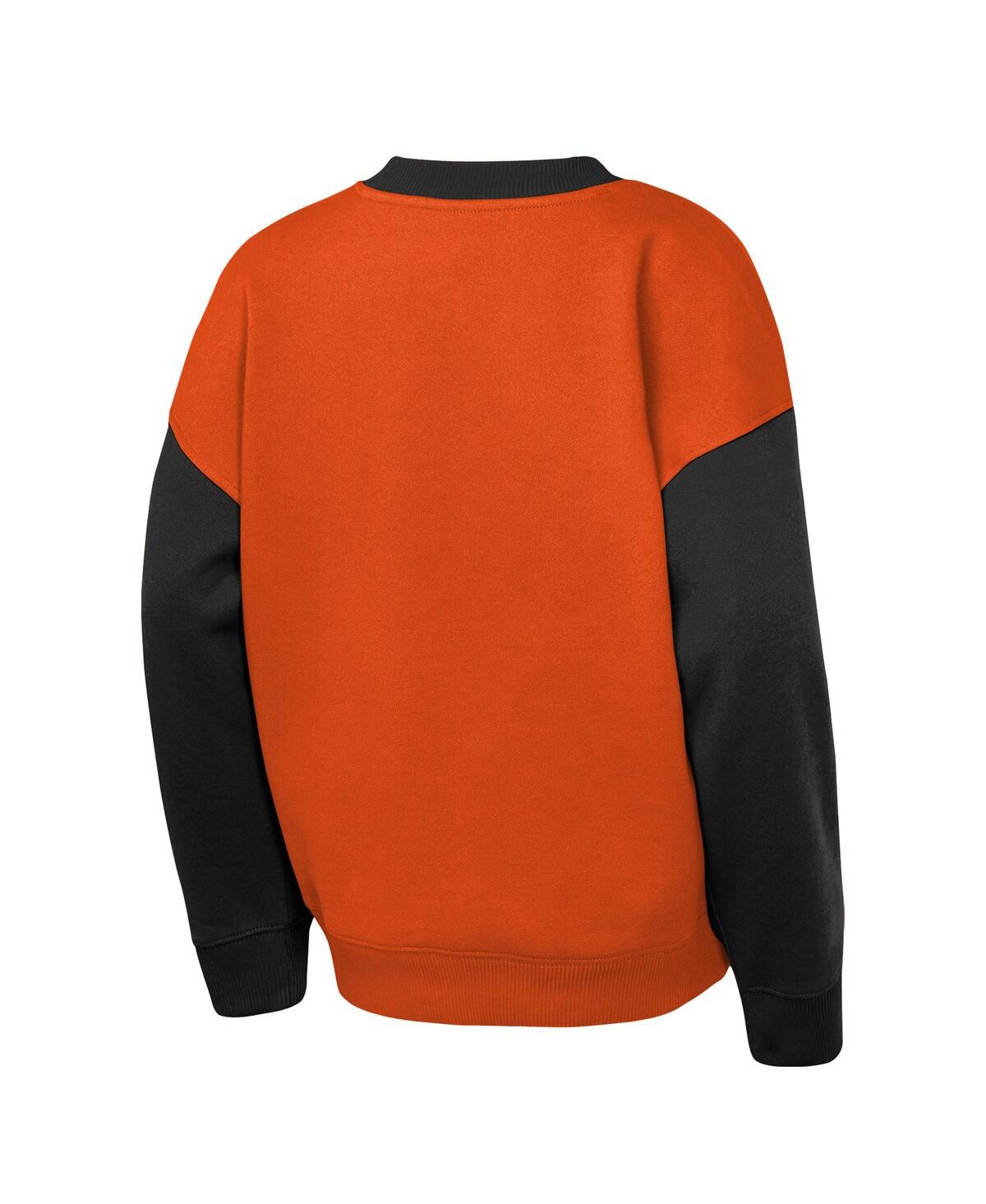 Outerstuff Big Boys And Girls Orange/black Philadelphia Flyers Impact Player Sweatshirt In Orange