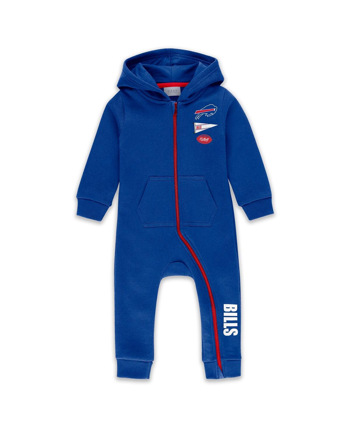 Wear by Erin Andrews Baby Boys and Girls Newborn Royal Buffalo Bills Hooded Fleece Full-Zip Coverall