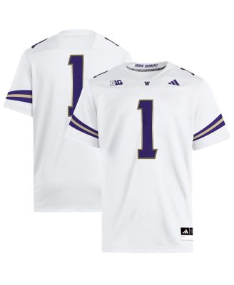 adidas - Men's 1 White Washington Huskies Premier Jersey
