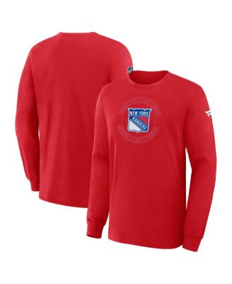 Fanatics - Men's Red New York Rangers Authentic Pro Property Of Practice Long Sleeve T-Shirt