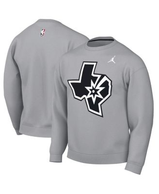 Jordan - Men's Silver San Antonio Spurs Statement Edition Sweatshirt