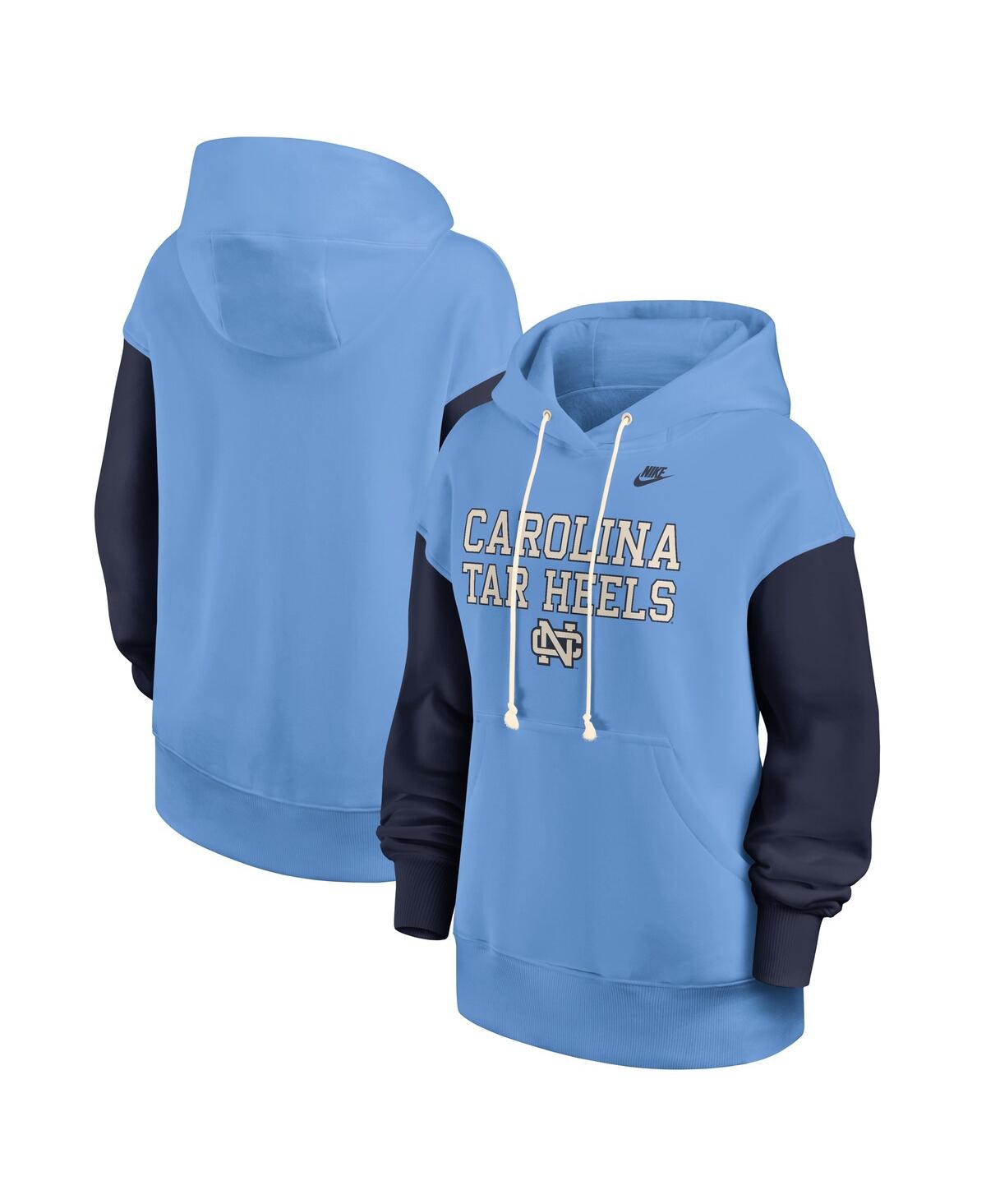 Nike Women's Carolina Blue/navy North Carolina Tar Heels Oversized Legacy Phoenix Pullover Hoodie In Blue