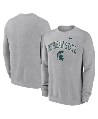 Nike - Men's Gray Michigan State Spartans Arch Pullover Sweatshirt